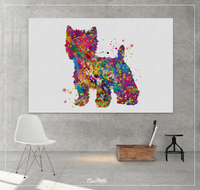Westie Dog Watercolor Print West Highland Terrier Gift Pet Dog Love Puppy Friend Doglover Gift Dogart Poster Dog Art Terrier Art Poster-622 - CocoMilla