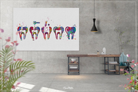 Endodontic Therapy Watercolor Print Root Canal Treatment Tooth Dental Clinic Decor Art Dentistry Office Medical Graduaiton Dentist Gift-1424 - CocoMilla