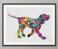 Italian Spinone Watercolor Print Personelized Memorial Gift Pet Spinone Italiano Doglover Gift Pet Animal Spinone Dog Poster Dog Art-1589 - CocoMilla