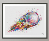 Golf Ball Watercolor Print Gift for Golfers Golf Gift Golfer Golf Sports Painting Golf Poster Art Gifts for Him Game Art Golf Wall Art -395 - CocoMilla