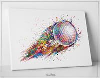 Golf Ball Watercolor Print Gift for Golfers Golf Gift Golfer Golf Sports Painting Golf Poster Art Gifts for Him Game Art Golf Wall Art -395 - CocoMilla