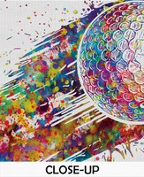 Golf Ball Watercolor Print Gift for Golfers Golf Gift Golfer Golf Sports Painting Golf Poster Art Gifts for Him Game Art Golf Wall Art -395 - CocoMilla