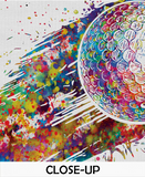 Golf Ball Watercolor Print Gift for Golfers Golf Gift Golfer Golf Sports Painting Golf Poster Art Gifts for Him Game Art Golf Wall Art -395 - CocoMilla