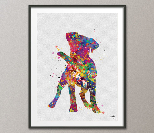 Jack Russell Cute Dog Watercolor Print Jack Russell Terrier Gift Pet Dog Love Puppy Friend Animal Dog Dogart Poster Dog Art Terrier Art-1165 - CocoMilla