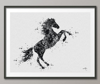 Horse Watercolor Print Horse Love Horse Lover Gift Giclee Wall Decor Farm Animal Wal Art Home Decor Horses Poster Horse Art Wall Hanging-512 - CocoMilla