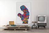 Mother and Baby Watercolor Print Mother and Son Mother and Daughter Mother and Children Mother and Kids New Mum Baby Shower Midwife-1666 - CocoMilla
