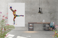 Rhythmic Gymnastics with Ball Watercolor Print Sports Art Teen Room Decor Nursery Art Sports Gift Girls Bedroom Decor Wall Art for Kids-1299 - CocoMilla