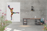 Rhythmic Gymnastics with Ball Watercolor Print Sports Art Teen Room Decor Nursery Art Sports Gift Girls Bedroom Decor Wall Art for Kids-1299 - CocoMilla