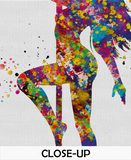 Pole Dancer Woman Girl Watercolor Print Dance Studio Sports Art Fitness Gift Sexy Show Nursery Art Dance Gift Girls Dancing Wall Art-1307 - CocoMilla