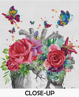 Heart Anatomy Floral Butterfly Watercolor Print Cardiology Medical Art Office Decoration Flowers Doctor Clinic Gift Nerd Wall Hanging-1353 - CocoMilla