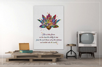 Lotus Quote Watercolor Print Nice Quote Gift Poster Yoga Studio Relaxation Housewarming Inspirational Wall Art Motivational Quote Art-1489 - CocoMilla