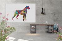 Boxer Dog, Watercolor Print, Doglover gift, Animal Print, Dog Art, Boxer Poster, Dog Poster, Pet Wall Decor, Custom Pet, Wall Hanging-1503 - CocoMilla