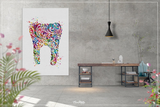 Tooth Floral Art Watercolor Print Medical Art Surgeon Dental Clinic Decor Gift Dental Dentist Dentistry Office Dental Hygienist Art-693 - CocoMilla