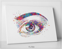 Human Eye Watercolor Print Optometrist Gift Optician Poster Eye Doctor Art Medical Art Ophthalmology Wall Art Eye Clinic Wall Art Decor-115 - CocoMilla