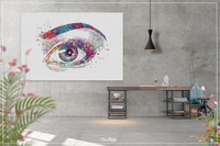 Human Eye Watercolor Print Optometrist Gift Optician Poster Eye Doctor Art Medical Art Ophthalmology Wall Art Eye Clinic Wall Art Decor-115 - CocoMilla