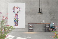 Dental Implant Art Watercolor Print Tooth Anatomical Dental Clinic Decor Dentistry Student Science Graduaiton Dentist Gift Doctor Art-1093 - CocoMilla