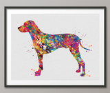 Rhodesian Ridgeback Dog Watercolor Print Dog Print Custom Dog Print Dog Art Nursery Dog Wall Doglover Rhodesian Ridgeback Poster Puppy-1522 - CocoMilla