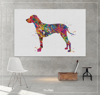 Rhodesian Ridgeback Dog Watercolor Print Dog Print Custom Dog Print Dog Art Nursery Dog Wall Doglover Rhodesian Ridgeback Poster Puppy-1522 - CocoMilla