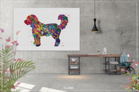 Cockapoo Dog Watercolor Print Dog Art Custom Dog Portrait Pet Dog Love Cockerpoodle Painting Doglover Personelize Cockapoodle Poster-1495 - CocoMilla