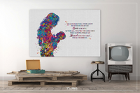 Mother and Baby Quote Watercolor Print Mother and Son Mother and Daughter Mother and Children Mother and Kids Baby Shower No one Else-1668 - CocoMilla
