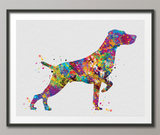 Weimaraner Dog Art Watercolor Print Pet Gift Dog Love Friend Dog Weimaraner Pointer Gift Dog Art Wall Art Doglovers Gift Dog Print-1462 - CocoMilla