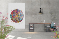 Retinal Vessels Watercolor Print Human Eye Optometrist Optician Poster Optic Medical Art Ophthalmology Blood Vessels Clinic Wall Art-328 - CocoMilla