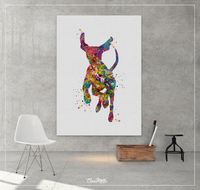 Hungarian Vizsla Dog Watercolor Print Magyar Dog Pet Gift Dog Love Puppy Friend Dog Art Customizable Animal Poster Vizsla Poster Dogart-1450 - CocoMilla