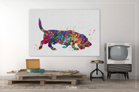 Basset Hound Dog Watercolor Dog Print Basset Hound Pet Dog Love Puppy Friend Animal Dog Pet Art Dogart Basset Hound Poster Dog Art-1442 - CocoMilla