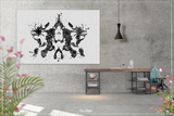 Rorschach Inkblot Test Card 10 Black Watercolor Print Psychology Psychiatry Wall Art Psychotherapist Psychologist Office Medical Art-1284 - CocoMilla