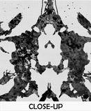 Rorschach Inkblot Test Card 10 Black Watercolor Print Psychology Psychiatry Wall Art Psychotherapist Psychologist Office Medical Art-1284 - CocoMilla