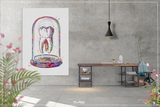 Human Tooth in Glass Dome Watercolor Print Tooth Anatomical Art Dental Clinic Decor Dentistry Office Graduaiton Dentist Gift Doctor Art-151 - CocoMilla