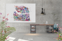 Teeth Anatomy Watercolor Print Tooth Anatomical Art Dental Clinic Decor Art Dentistry Student Dentistry Office Graduaiton Dentist Gift-244 - CocoMilla