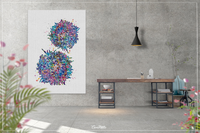 T-Cells Watercolor Print Immune Cells Medical Art Science Histology T Cells Biology Art Oncology immunology Clinic Office Cancer Chemo-1473 - CocoMilla