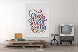 Home Sweet Home Quote Watercolor Print Typography Wedding Gift Wall Art Ispirational Motivational House Home Decor Gift Housewarming-1663 - CocoMilla