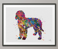 Labradoodle Watercolor Print Labradoodle Doglover Gift Pet Dog Love Puppy Friend Animal Dog Dogart Poster Dog Art Doodle Art Poster-1561 - CocoMilla