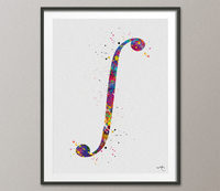 Integral Symbol Art Watercolor Print Math Teacher Gift Math Art Gift Numbers Nerdy Geek Student Mathematics Art Science Dorm Poster-1539 - CocoMilla