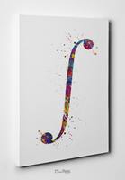 Integral Symbol Art Watercolor Print Math Teacher Gift Math Art Gift Numbers Nerdy Geek Student Mathematics Art Science Dorm Poster-1539 - CocoMilla