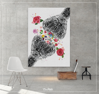 Synapse Receptor Floral Watercolor Print Anatomy Flowers Science Poster Neurology Art Medical Art Brain Wall Art Clinic Office Decor-1335 - CocoMilla