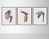 Hip Joint, Knee, Shoulder, Watercolor Print Set Human Bone Doctor Anatomy Medical Art Medicine Orthopedic Doctor Clinic Office Decor-1226 - CocoMilla