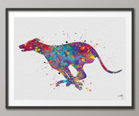 Greyhound Watercolor Print, Greyhound Painting, Greyhound Running, Greyhound Print, Greyhound Gift, Greyhound Poster, Dog Art, Dog Print-905 - CocoMilla