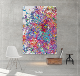 Embryonic Stem Cells Watercolor Print Differentiation Abstract Medical Art Science Neurology Brain Psychiatry PSI Doctor Poster Neuron -1484 - CocoMilla