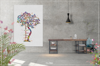 Orthopedic Tree Watercolor Print Crooked Tree Orthopedic Symbol Wall Art Physiotherapy Chiropractor Gift Skeletal Medical Art Anatomy-1399 - CocoMilla