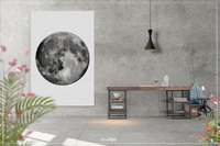 Full Moon Watercolor Print Housewarming Gift Poster Astrology La Luna Office Wall Art Wall Hanging Luna Art Celestial Nursery Decor-1653 - CocoMilla