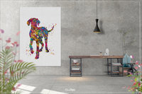 Hungarian Vizsla Dog Portrait Watercolor Print Magyar Dog Pet Gift Dog Love Puppy Friend Dog Art Custom Poster Vizsla Poster Dogart-1445 - CocoMilla