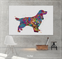 Field Spaniel Dog Watercolor Print Pet Gift Pet Dog Love Puppy Friend Dog Decor Poster Dog Art Dog Wall Art Doglover Gift Animal Poster-1440 - CocoMilla