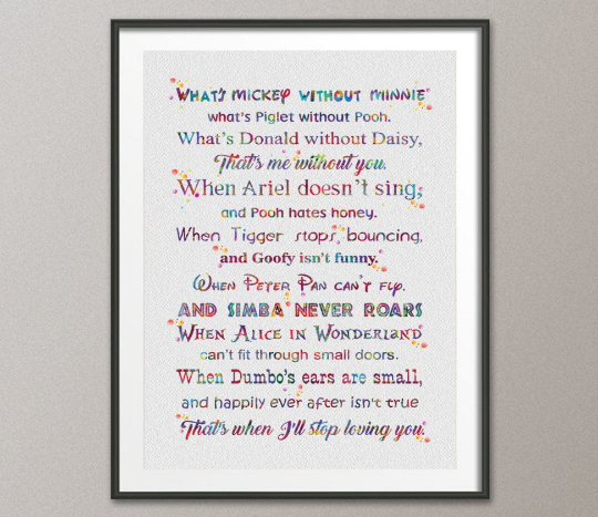 Love Poem Love Quote Watercolor Print Quote Decor Quote Wall Art Motivational Christmas Gift Inspirational Love Wall Decor Wall Hanging-950 - CocoMilla