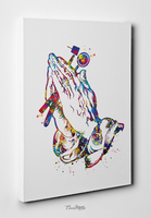 Dentist Prayer Watercolor Print Tooth Anatomical Art Dental Clinic Decor Dentistry Office Science Graduaiton Dentist Gift Doctor Art-1650 - CocoMilla