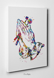 Dentist Prayer Watercolor Print Tooth Anatomical Art Dental Clinic Decor Dentistry Office Science Graduaiton Dentist Gift Doctor Art-1650 - CocoMilla