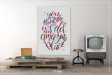 Love Quote Watercolor Print Friendship Friend For Him For Her Valentines Day Housewarming Decor You make this world an amazing place-1649 - CocoMilla