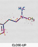 DMT Molecule Watercolor Print Chemical Molecule Symbol Wall Art Nerd Science Biology Medical Art Chemistry Laboratory Medical Clinic-1646 - CocoMilla